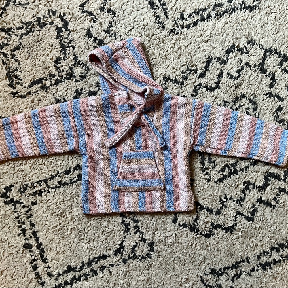 Striped Kids beach wear Hoodie